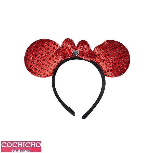Tiara Minnie Laço c/ Coração