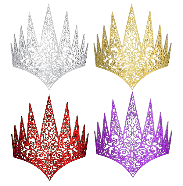 Coroa Rainha Vazada Glitter