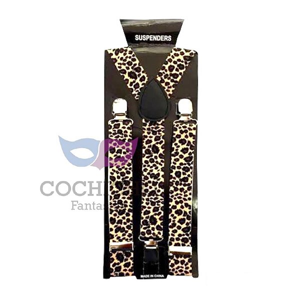 Suspensório Estampa Animal Adulto