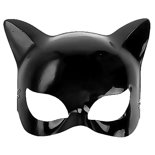 Máscara Mulher Gato Plástico Brilhante A12