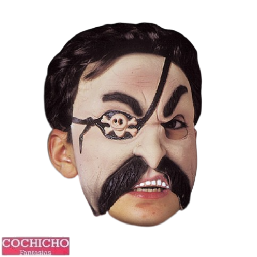 Máscara Látex Pirata Infantil