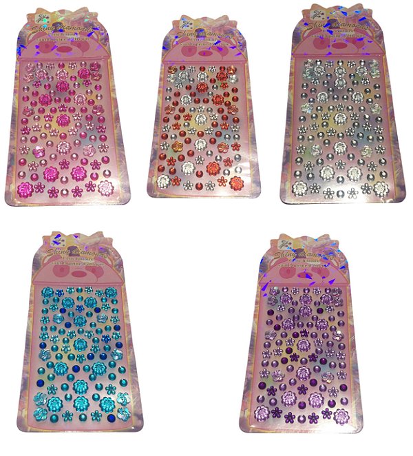 Strass Facial Médio Flor