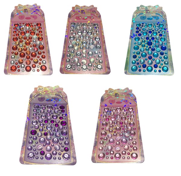 Strass Facial Médio Círculos