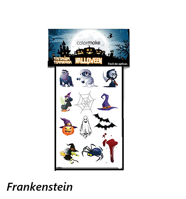 Cartela Tattoo Halloween frankenstein