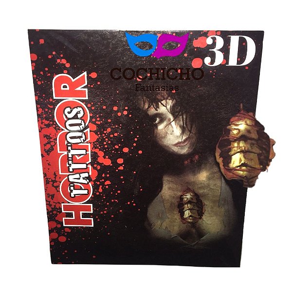 Tatuagem 3d Corte no Peito