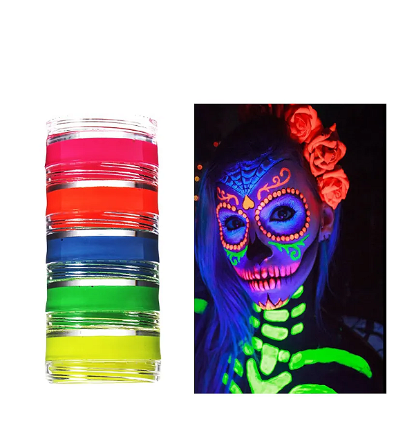 Tinta Facial Neon Torre c/ 5