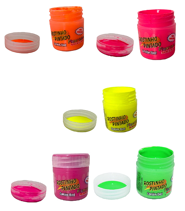 Tinta Facial Fluor Rostinho Pintado