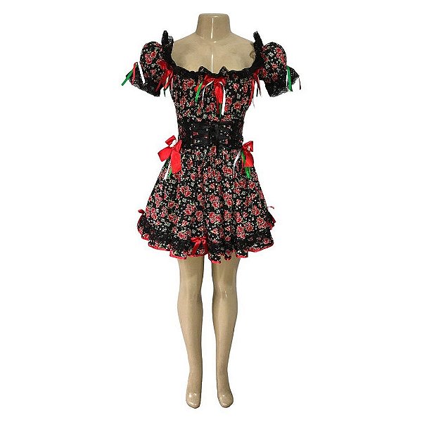 Vestido Junino Luxo Ajustável