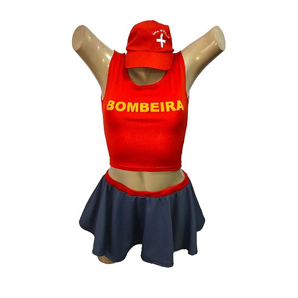 Bombeira Mini Blusa - SOMENTE ALUGUEL