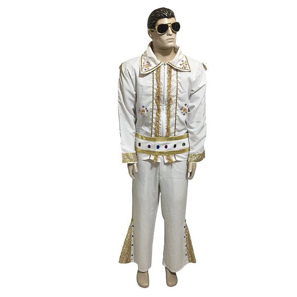 Elvis Branco Franja Ouro - SOMENTE ALUGUEL