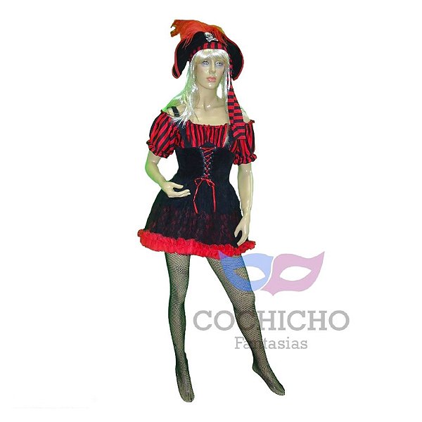 Pirata Listrada Vermelha - SOMENTE ALUGUEL