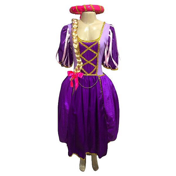 Rapunzel Luxo Trançada - SOMENTE ALUGUEL