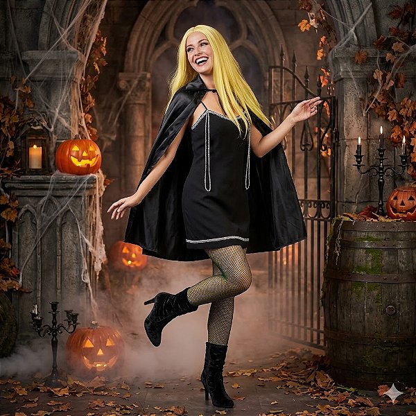 Fantasia Vampira Skarlet Adulto - SOMENTE ALUGUEL