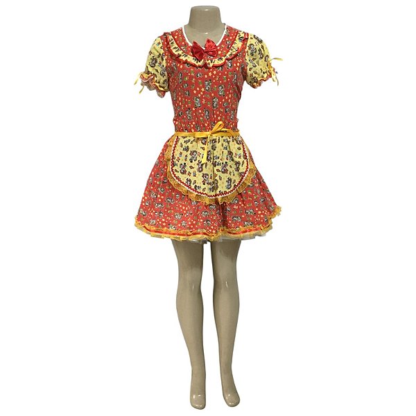 Vestido Junino Arraiá - SOMENTE ALUGUEL