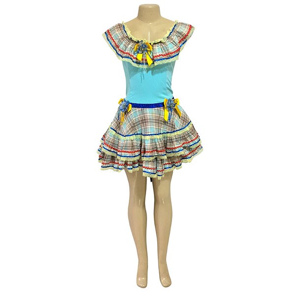 Vestido Junino Tiffany - SOMENTE ALUGUEL