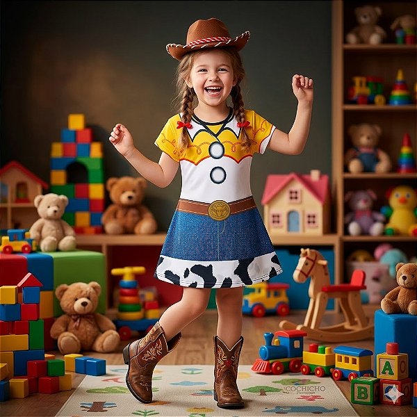 Fantasia Infantil Jessy Estampada