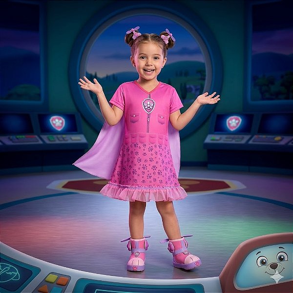 Fantasia Infantil Skye Estampada (4)