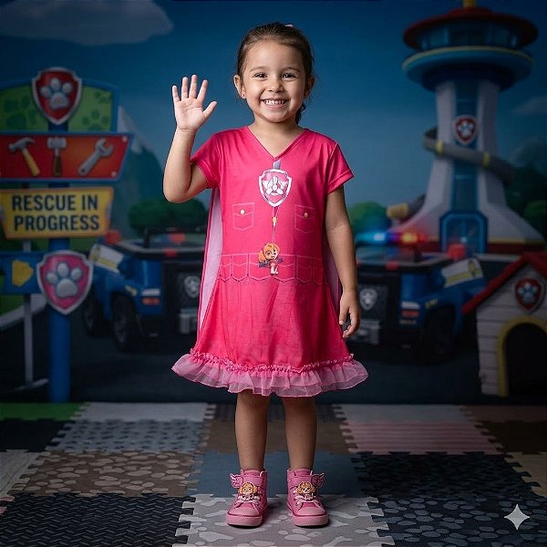 Fantasia Infantil Skye Estampada (3)