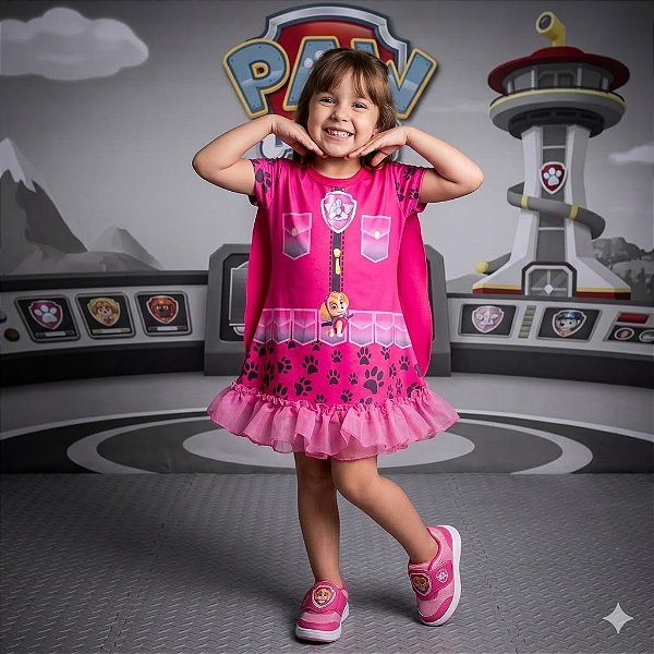 Fantasia Infantil Skye Estampada (2)