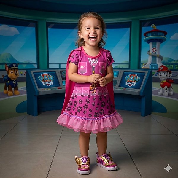 Fantasia Infantil Skye Estampada (1)