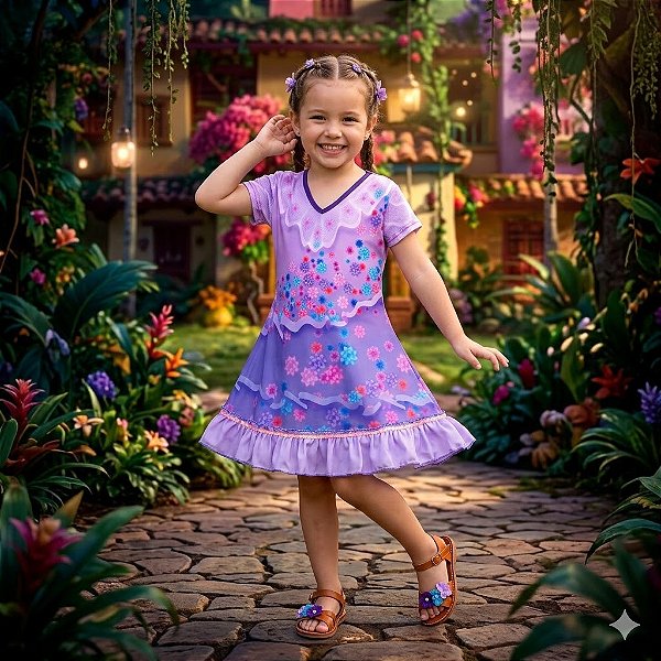 Fantasia Infantil Isabela Estampada (2)