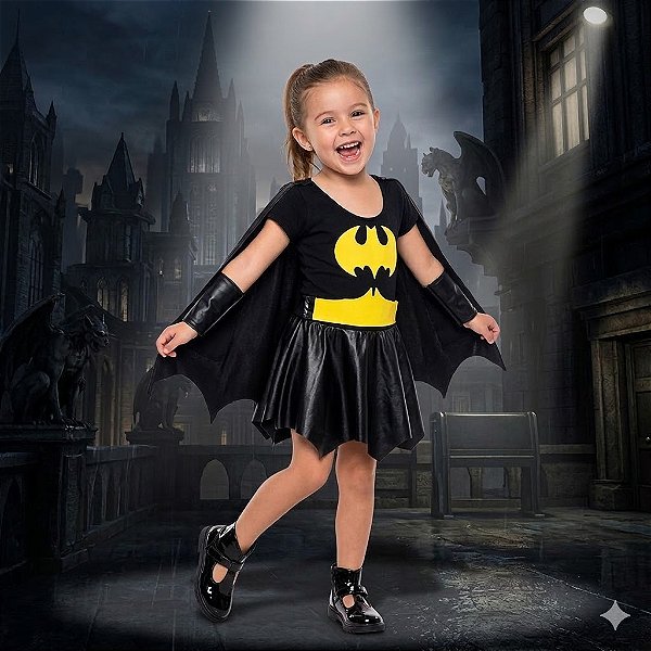 Fantasia Infantil Batgirl Luxo