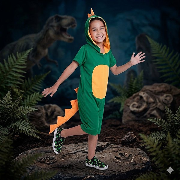 Fantasia Infantil Masculina Dinossauro Leg