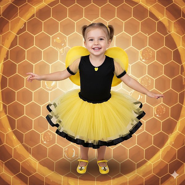 Fantasia Infantil Abelha Conjunto (M2) Leg