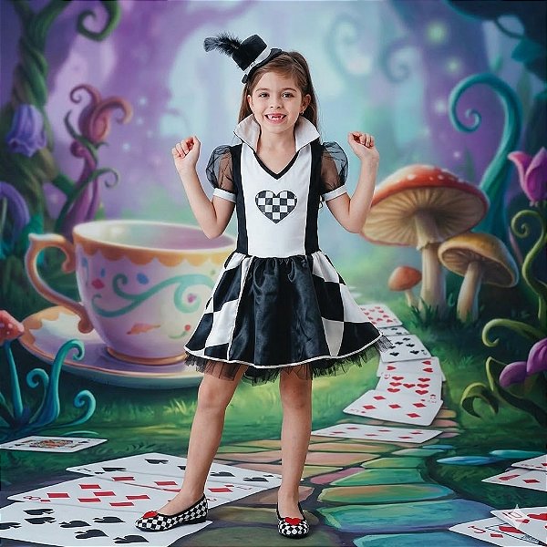 Fantasia Infantil Dama Dark Leg