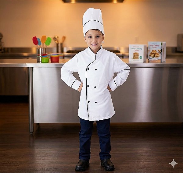 Fantasia Infantil Dõlma Cozinheiro Leg