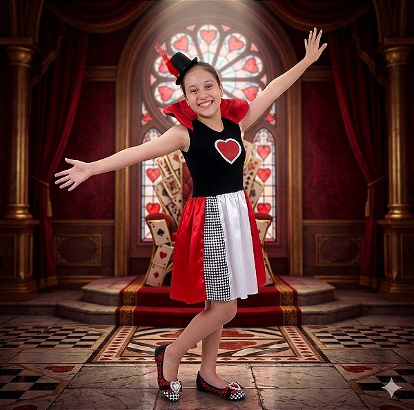 Fantasia Infantil Dama Vermelha