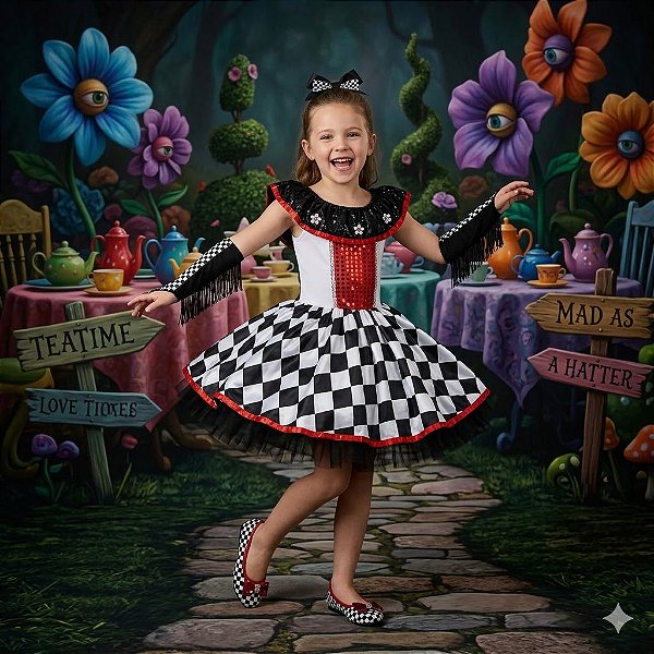 Fantasia Infantil Chapeleira Má