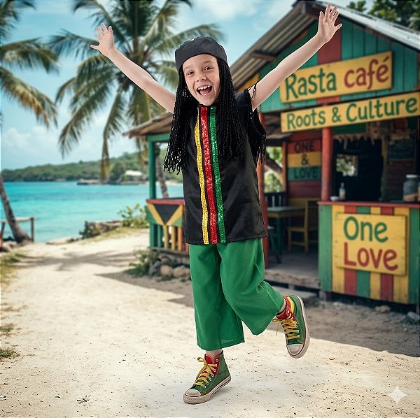 Fantasia Infantil Jamaicano Fan