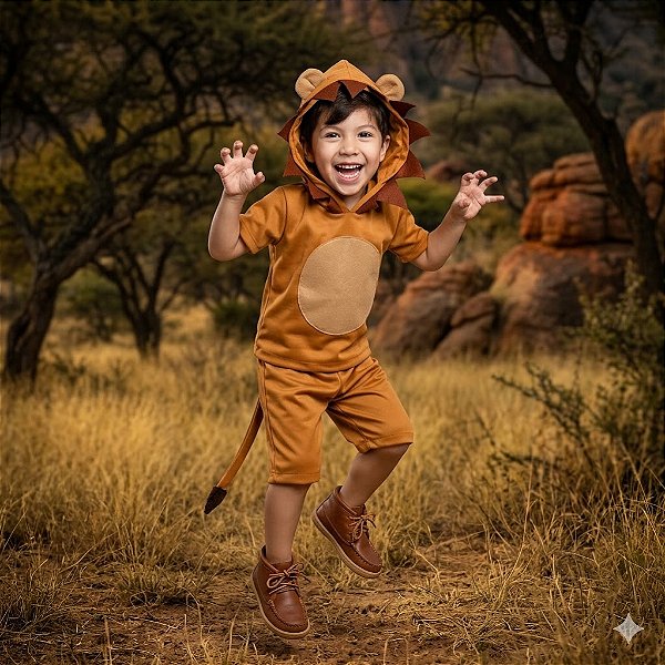 Fantasia Infantil Leão Masculino Fan