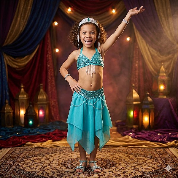Fantasia Infantil Odalísca Feminina Fan