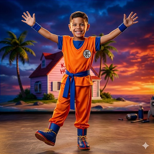 Fantasia Infantil Goku Masculino Muv