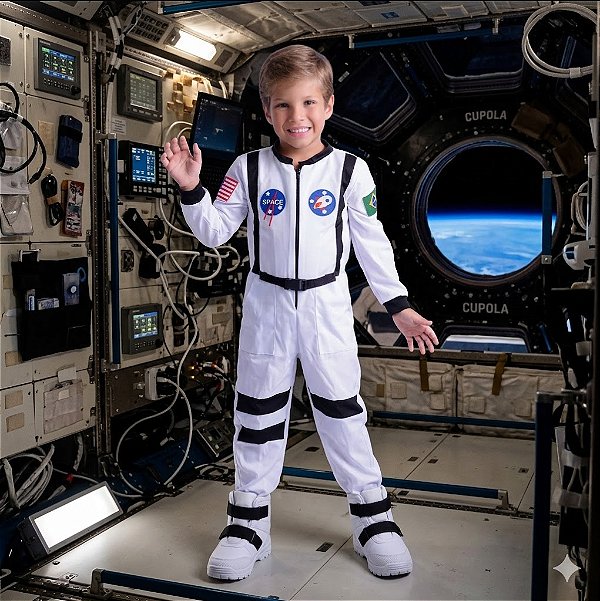 Fantasia Infantil Menino Astronauta Masculino Muv