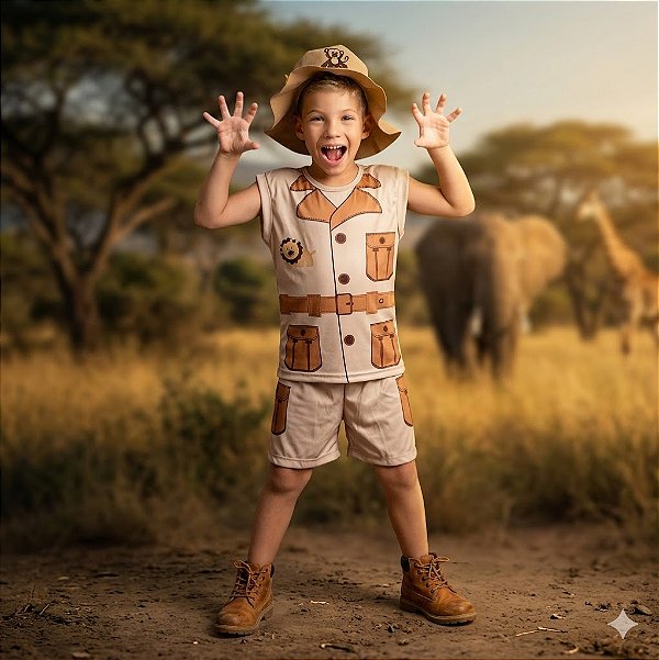 Fantasia Infantil Safari Masculino Muv