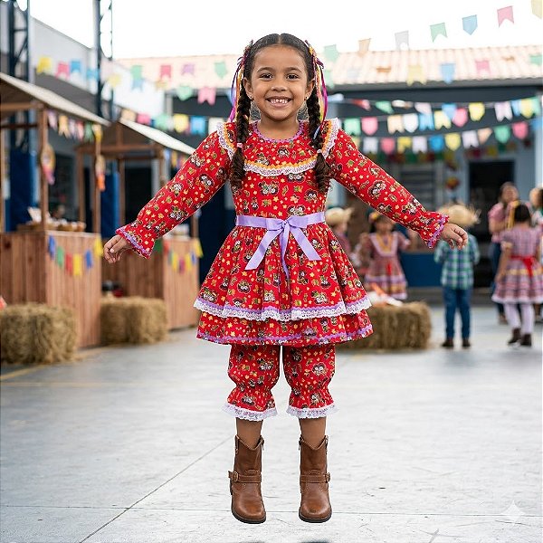 Fantasia Infantil Festa Junina Feminino - Dança ML