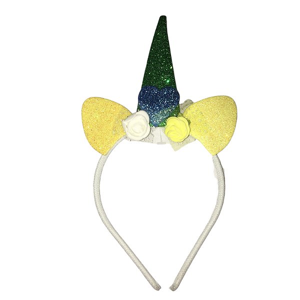Tiara Unicórnio EVA Glitter Brasil