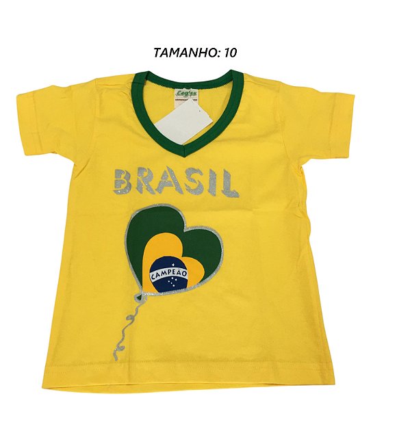Camiseta Brasil Balão Infantil