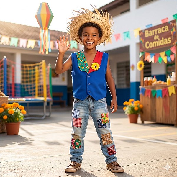 Colete Noivo Infantil Festa Junina 1505 Leg