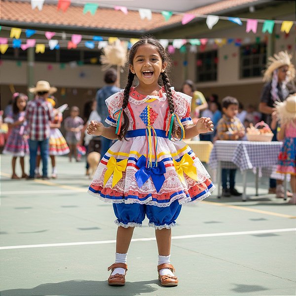 Fantasia Baby Festa Junina - Balão Paetê 51162