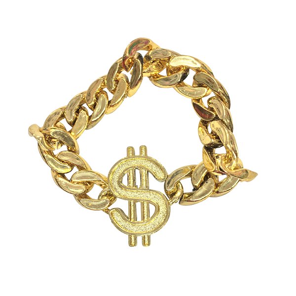 Pulseira Cifrão Plástico