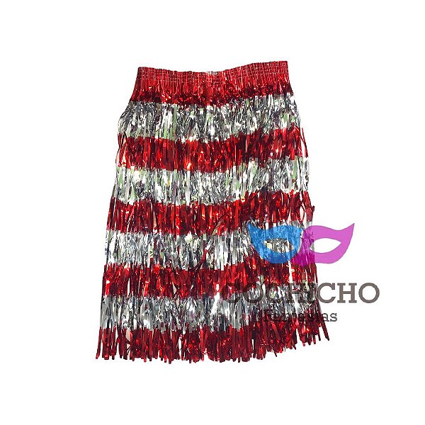 Saia Fita Metalizada Bicolor 40 cm