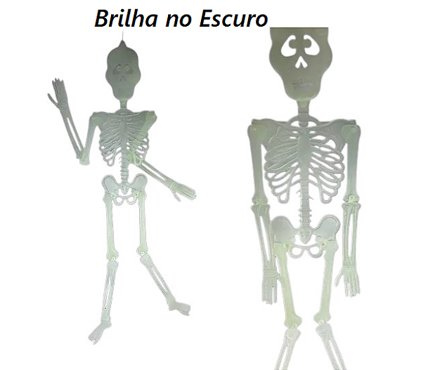 Esqueleto Brilha no Escuro 90 cm