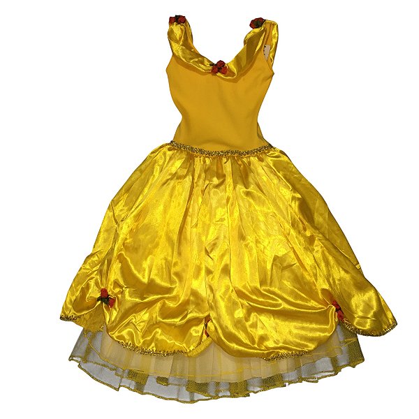 Fantasia Infantil Feminina Bela Rosas Lt