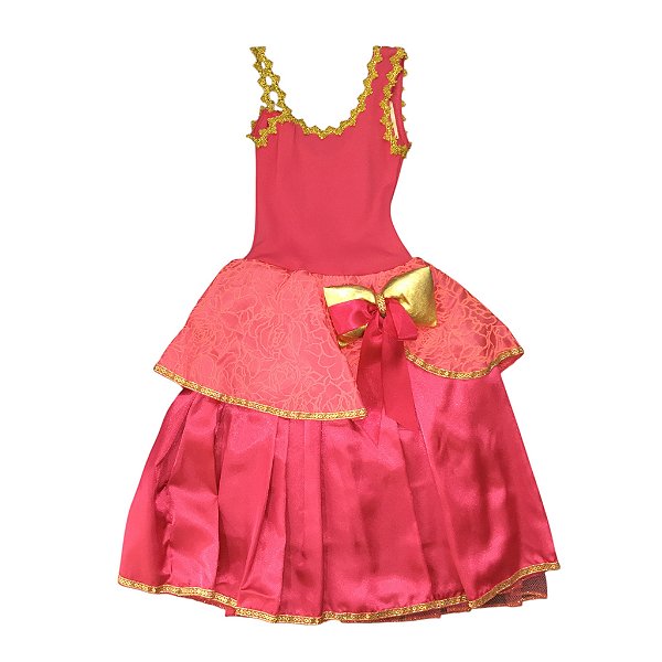 Fantasia Infantil Feminina Escola de Princesas Lj