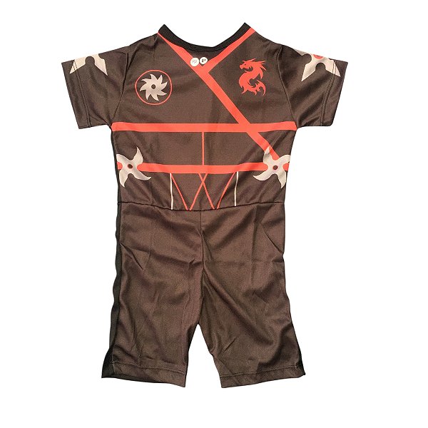 Fantasia Infantil Macacão Curto Ninja