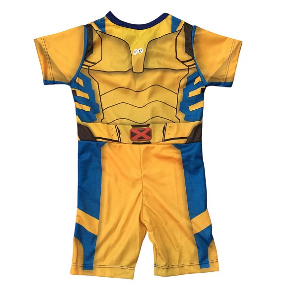 Fantasia Infantil Macacão Curto Wolverine (A110)